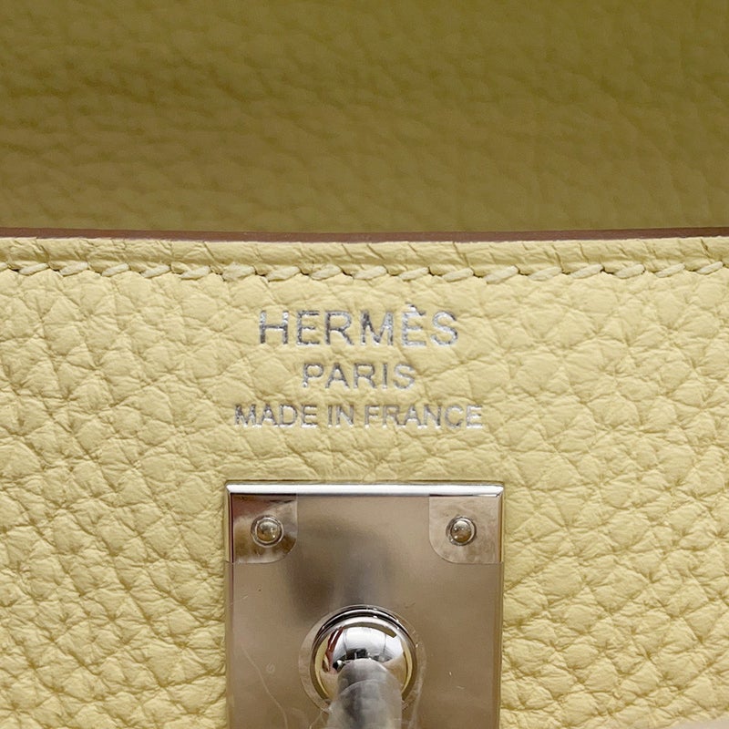 エルメス ハンドバッグ ケリー25 内縫い ジョーヌプッサン/シルバー金具 トゴ G刻印 HERMES Kelly 2wayバッグ