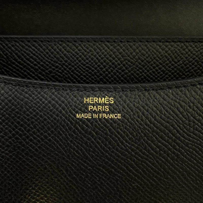 エルメス ミニ コンスタンス3 ミロワール ブラック/ゴールド金具 ヴォーエプソン B刻印 黒