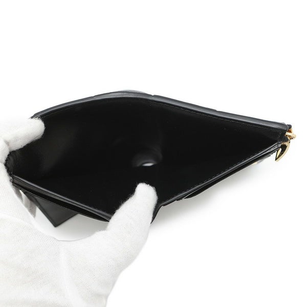 ボッテガヴェネタ 二つ折り財布 マキシ イントレチャート 667130 BOTTEGA VENETA 黒