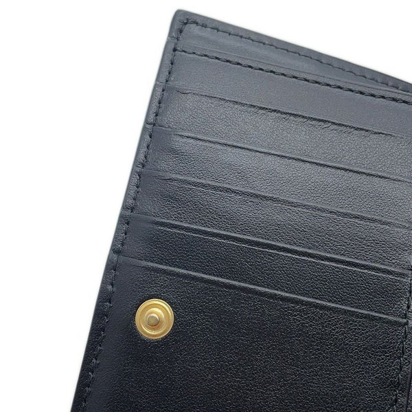 ボッテガヴェネタ 二つ折り財布 マキシ イントレチャート 667130 BOTTEGA VENETA 黒