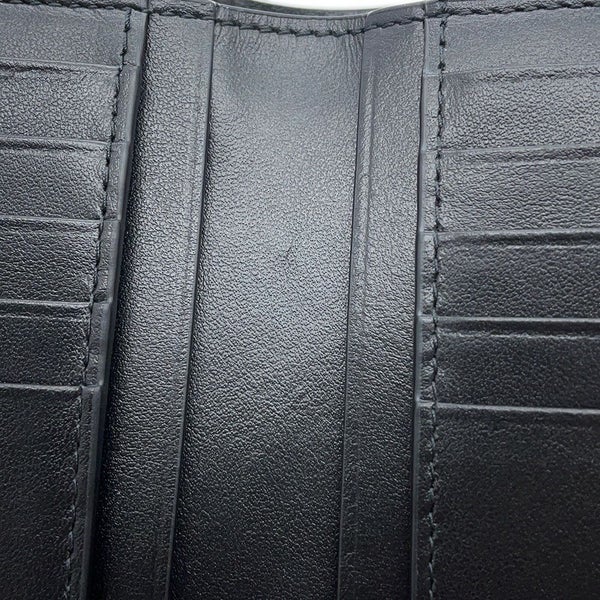 ボッテガヴェネタ 二つ折り財布 マキシ イントレチャート 667130 BOTTEGA VENETA 黒