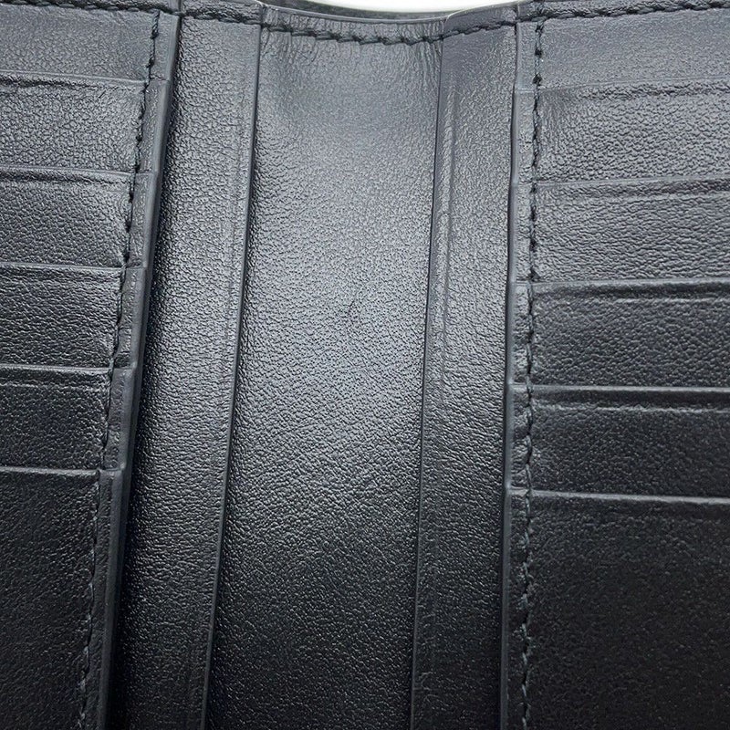 ボッテガヴェネタ 二つ折り財布 マキシ イントレチャート 667130 BOTTEGA VENETA 黒