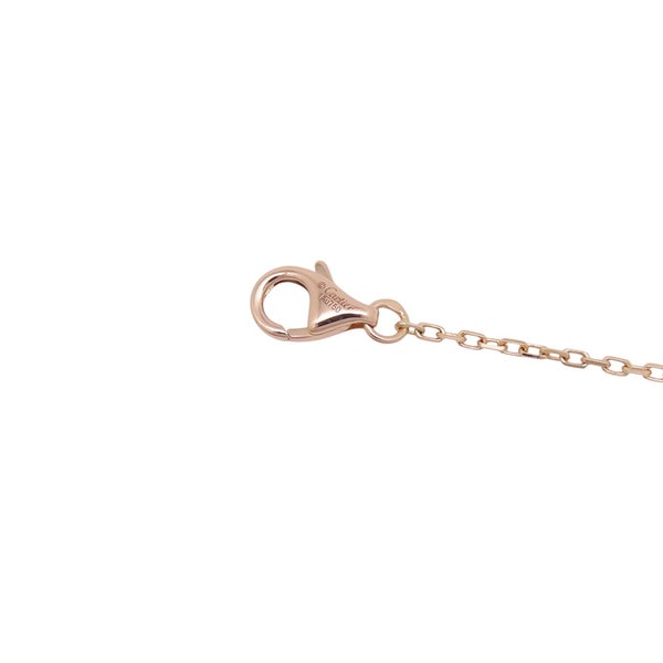 カルティエ ネックレス ロゴ ドゥーブルC ダイヤモンド K18PGピンクゴールド B7219300 Cartier ペンダント