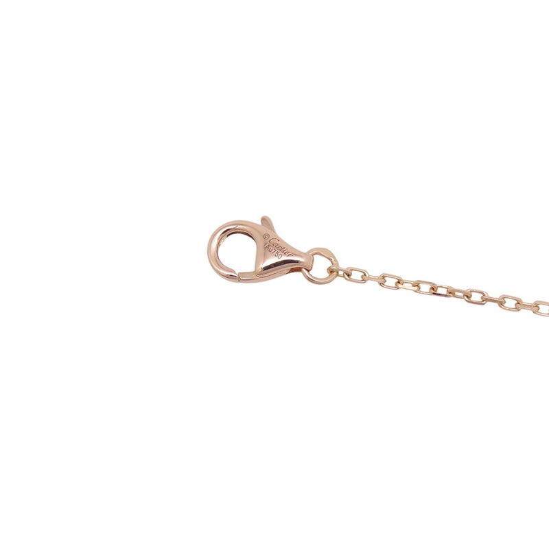 カルティエ ネックレス ロゴ ドゥーブルC ダイヤモンド K18PGピンクゴールド B7219300 Cartier ペンダント
