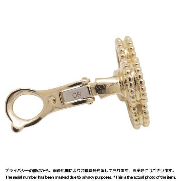 ヴァンクリーフ&アーペル ピアス ヴィンテージ アルハンブラ イヤリング マザーオブパール K18YGイエローゴールド VCARA44100