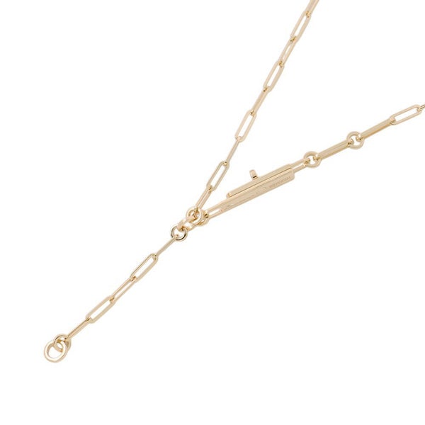 エルメス ネックレス ケリー・シェーヌ ラリアット ダイヤモンド 41P 計0.62ct K18YGイエローゴールド HERMES Kelly Chaine Lariat