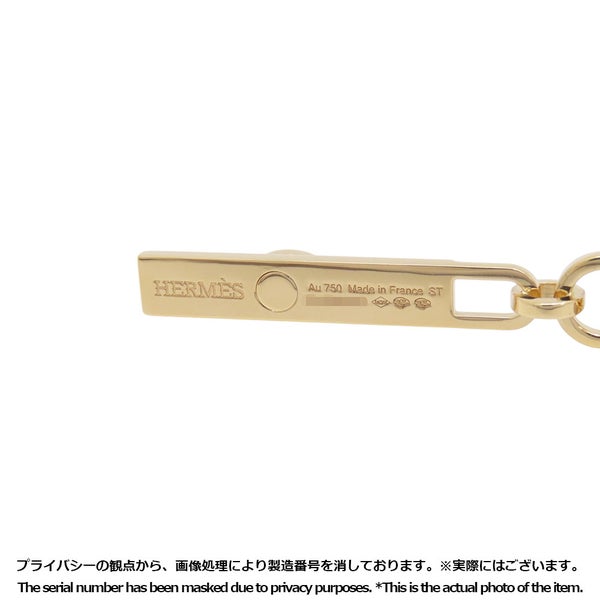 エルメス ネックレス ケリー・シェーヌ ラリアット ダイヤモンド 41P 計0.62ct K18YGイエローゴールド HERMES Kelly Chaine Lariat