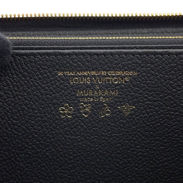 ルイヴィトン 長財布 モノグラム・アンプラント LV × TM ジッピー・ウォレット パンダ 日本限定 M14160 村上隆コラボ 黒 ブラック
