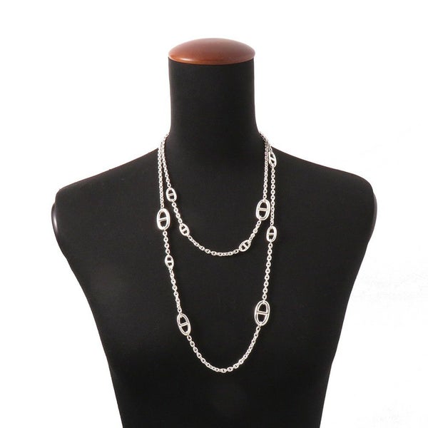 エルメス ネックレス シェーヌダンクル ファランドール 120 SV925シルバー HERMES ジュエリー