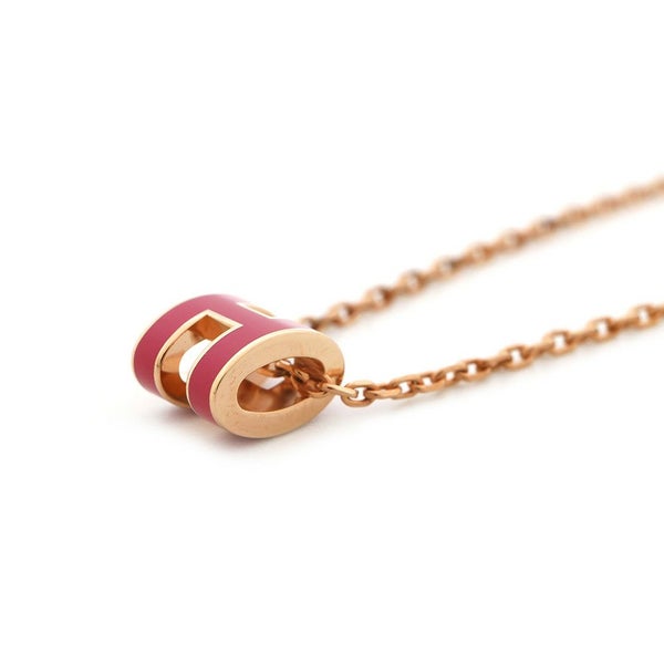 エルメス ネックレス ミニ・ポップアッシュ ピンク/ピンクゴールド金具 HERMES アクセサリー