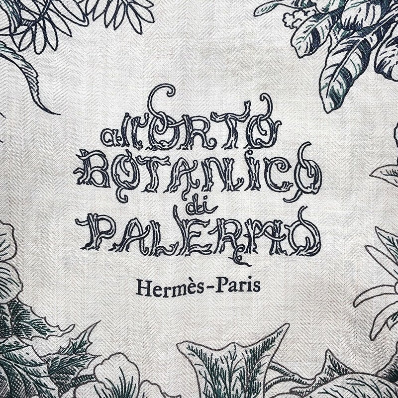 エルメス ストール カレ140 カレ・ジェアン パレルモの植物園にて All'Orto Botanico di Palermo カシミヤ シルク HERMES スカーフ ショール
