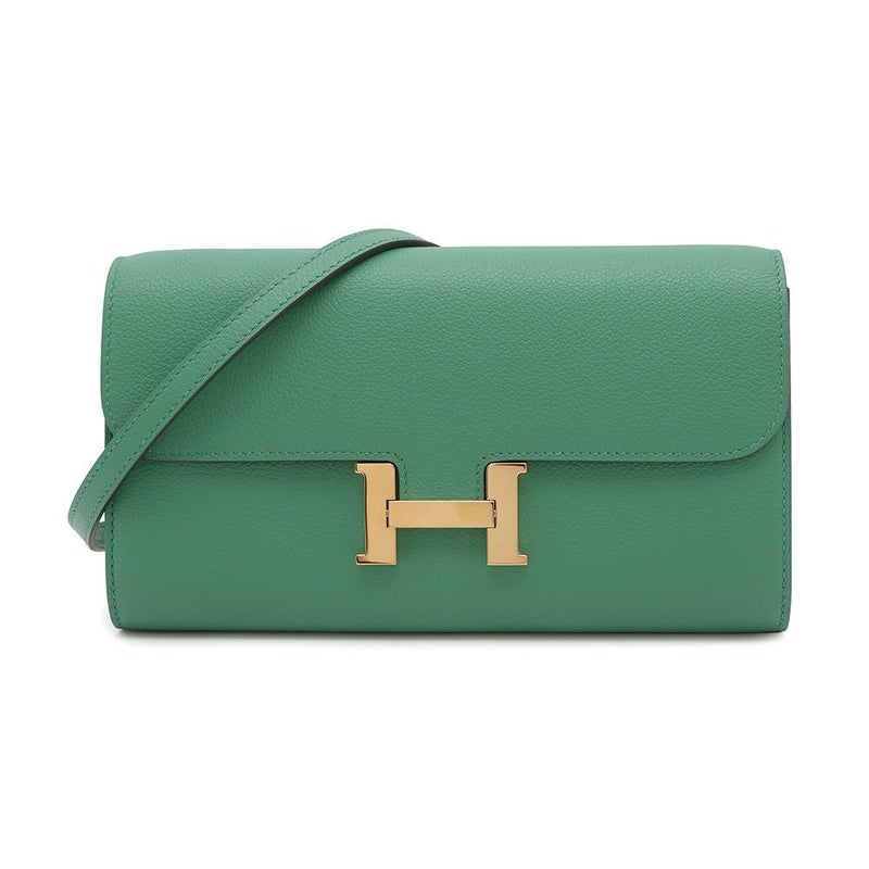 エルメス 長財布 コンスタンス トゥーゴー ロング ヴェールヴェルティゴ/ゴールド金具 エバーカラー W刻印