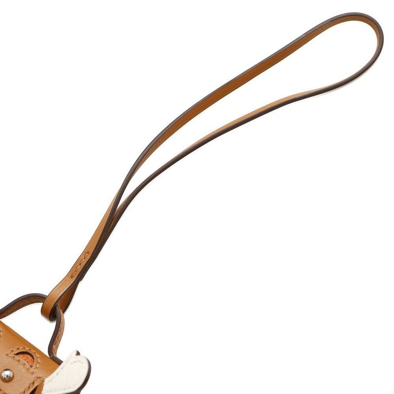 エルメス チャーム ビジュードサック ケリードール ナチュラルサブレ/オレンジ/ナタ/ブリック/シルバー金具 タデラクト/シェブルミゾル U刻印