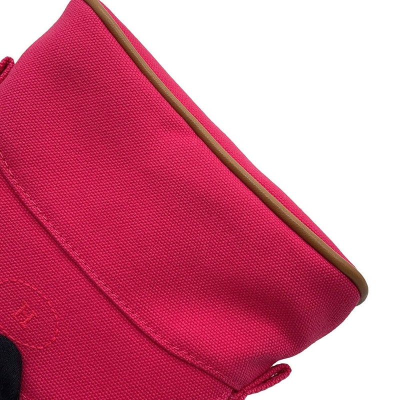 エルメス ポーチ ボリードポーチ ミニミニ ハイビスカス/シルバー金具 コットン HERMES 化粧ポーチ 小物入れ