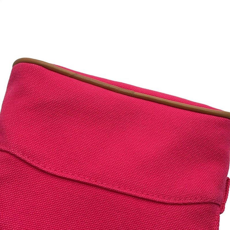 エルメス ポーチ ボリードポーチ ミニミニ ハイビスカス/シルバー金具 コットン HERMES 化粧ポーチ 小物入れ