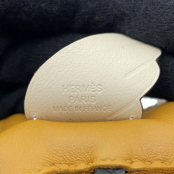 エルメス バッグチャーム ロデオPM ペガサス チャイ/ナタ/ブラック ラムスキン Z刻印 黒