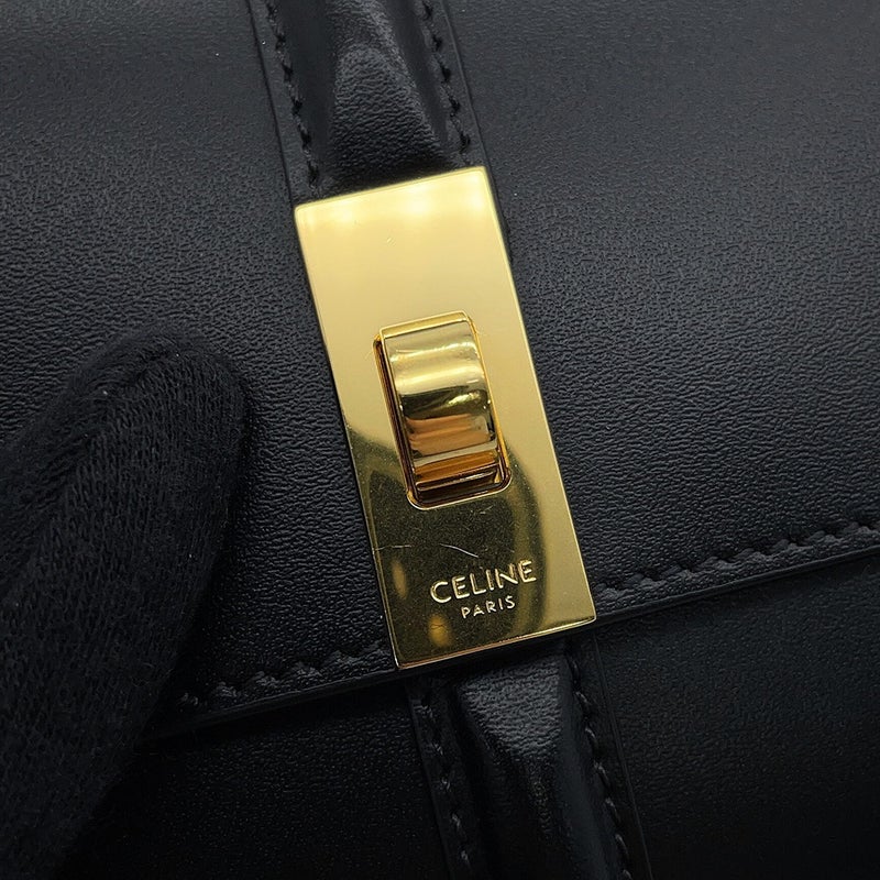 セリーヌ 三つ折り財布 16 スモール トリフォールド ウォレット 10F523 CELINE 財布 黒
