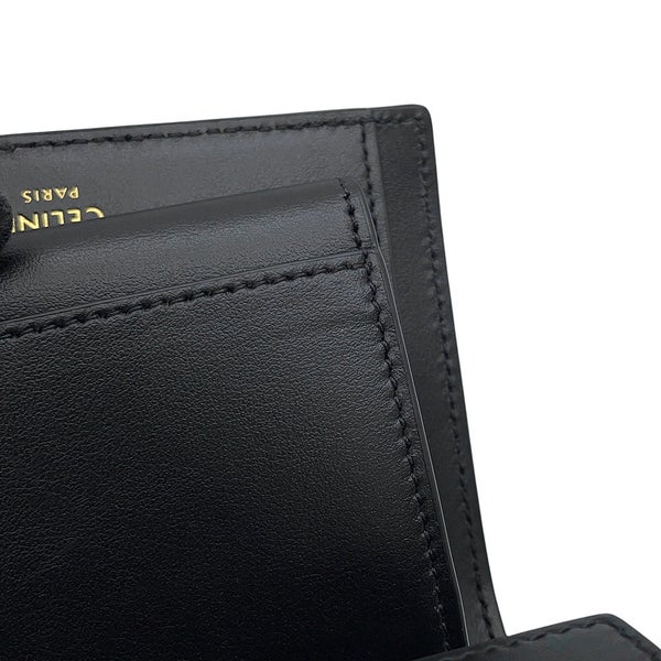 セリーヌ 三つ折り財布 16 スモール トリフォールド ウォレット 10F523 CELINE 財布 黒