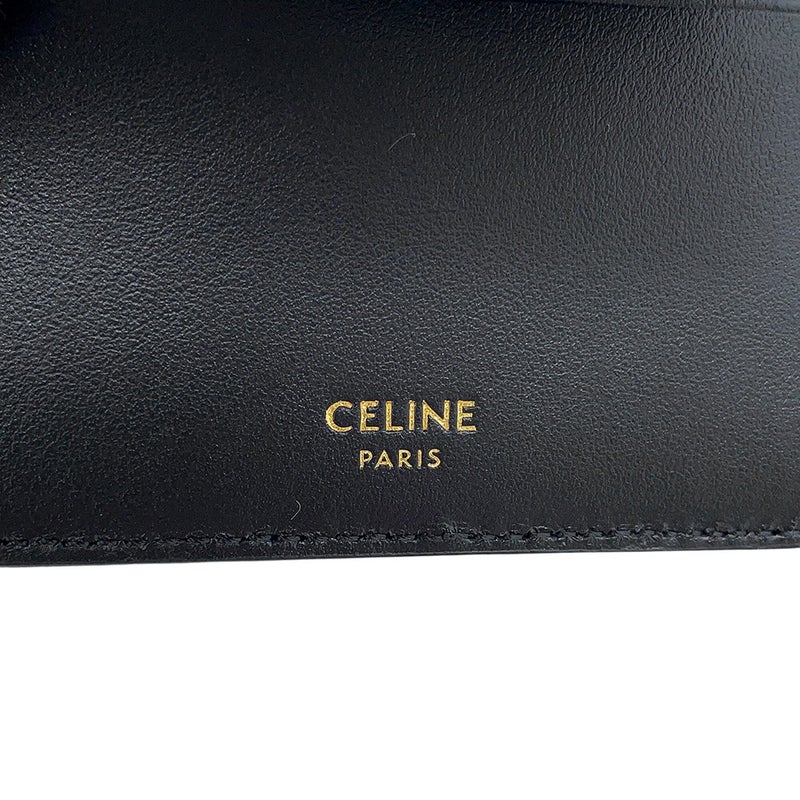 セリーヌ 三つ折り財布 16 スモール トリフォールド ウォレット 10F523 CELINE 財布 黒