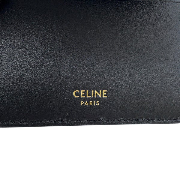 セリーヌ 三つ折り財布 16 スモール トリフォールド ウォレット 10F523 CELINE 財布 黒