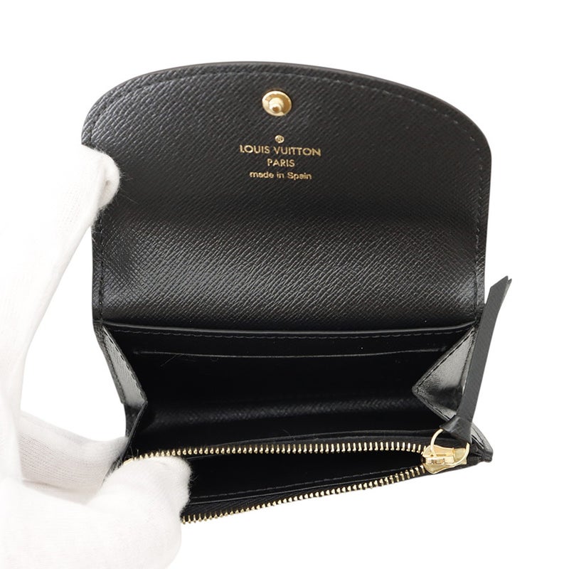 ルイヴィトン コインケース モノグラム・リバース ポルトモネ・ロザリ M82333 LOUIS VUITTON 小銭入れ 黒