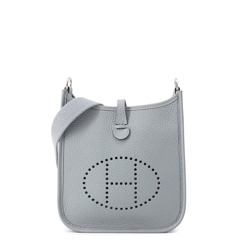 エルメス ショルダーバッグ エブリンTPM 111cm アマゾン グリパンタン/シルバー金具 トリヨンクレマンス K刻印 HERMES Evelyne