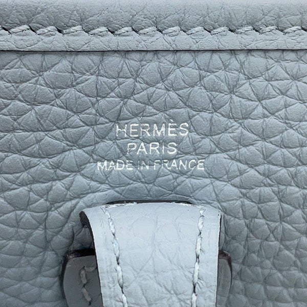 エルメス ショルダーバッグ エブリンTPM 111cm アマゾン グリパンタン/シルバー金具 トリヨンクレマンス K刻印 HERMES Evelyne