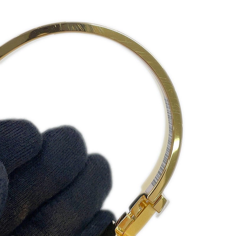 エルメス ブレスレット クリックHH ブラック/ゴールド金具 HERMES バングル アクセサリー 黒