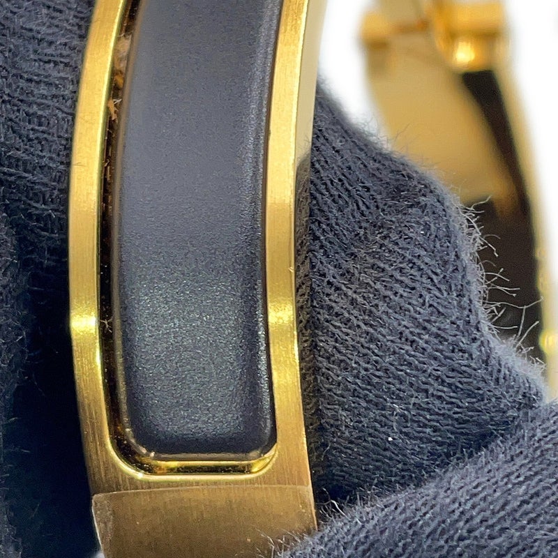 エルメス ブレスレット クリックHH ブラック/ゴールド金具 HERMES バングル アクセサリー 黒