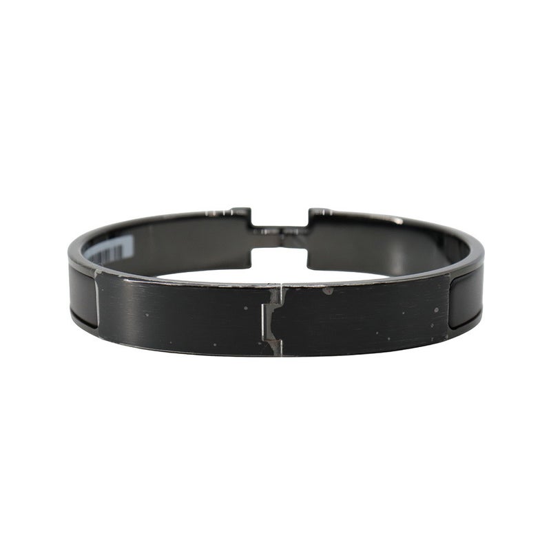 エルメス ブレスレット クリックHH ブラック/ブラック金具 HERMES バングル アクセサリー 黒