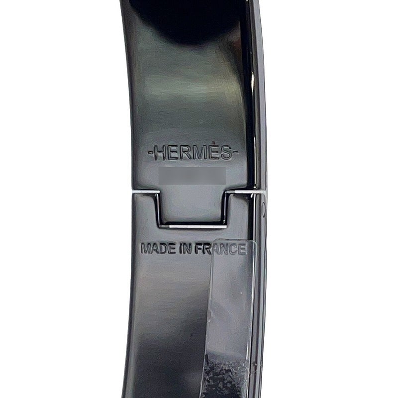 エルメス ブレスレット クリックHH ブラック/ブラック金具 HERMES バングル アクセサリー 黒