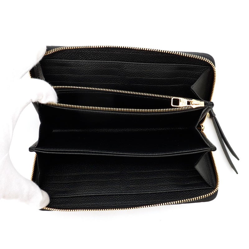 ルイヴィトン 長財布 モノグラム・アンプラント ジッピー・ウォレット M61864 LOUIS VUITTON ブラック 黒