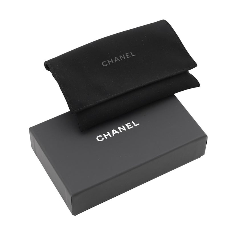 シャネル コインケース ラインストーン マトラッセ ココマーク クラシック ジップコインパース キャビアスキン AP0216 CHANEL 白