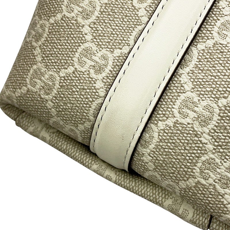 グッチ トートバッグ GGエンブレム ミディアム トート PVC レザー 815214 GUCCI 2way 白