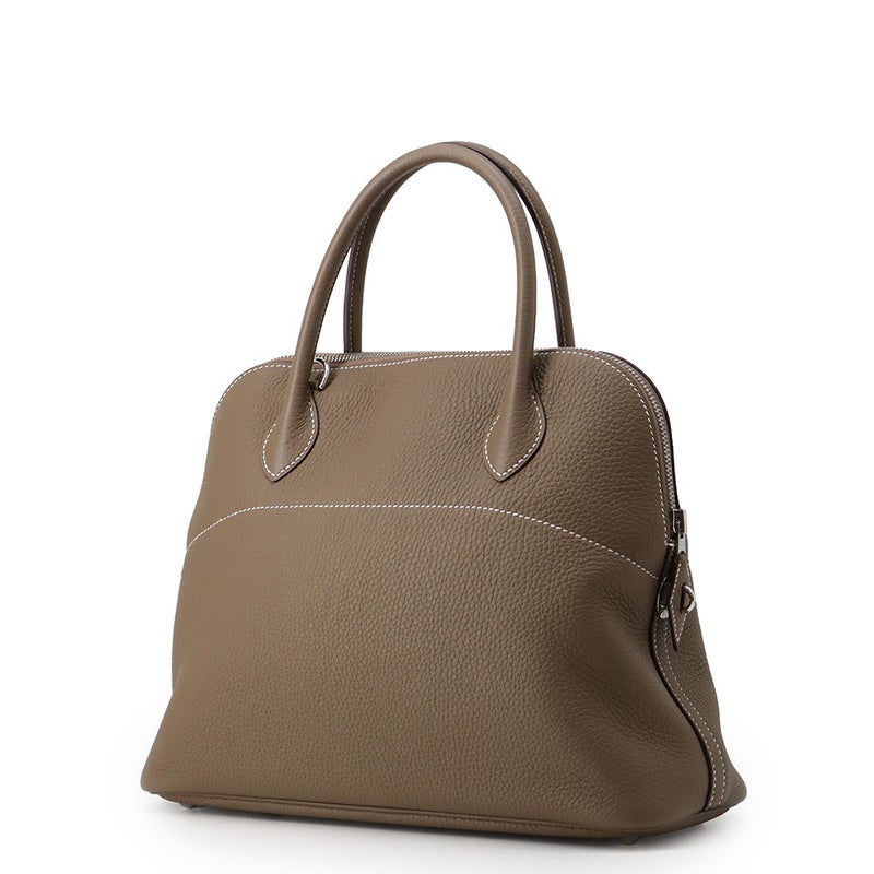 エルメス ハンドバッグ ボリード31 エトゥープ/シルバー金具 トリヨンクレマンス Y刻印 HERMES 2wayショルダーバッグ