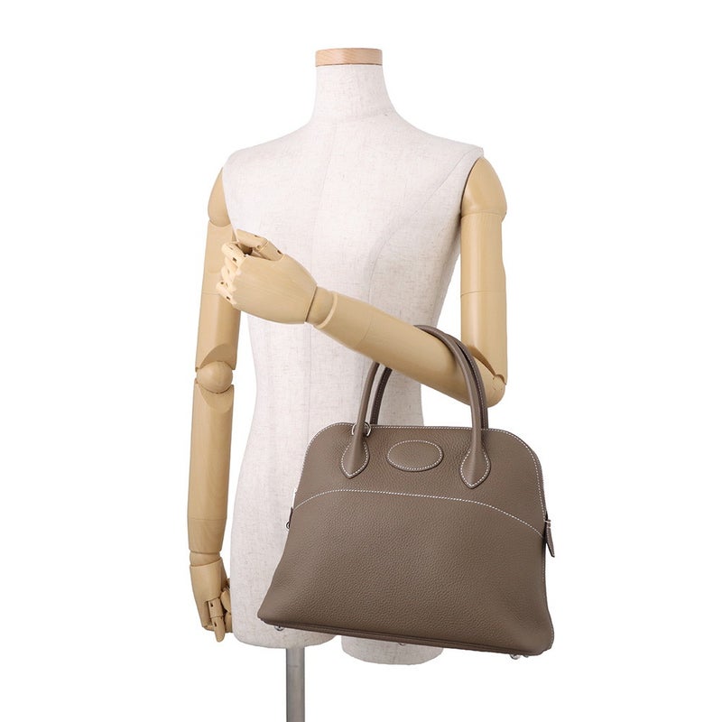 エルメス ハンドバッグ ボリード31 エトゥープ/シルバー金具 トリヨンクレマンス Y刻印 HERMES 2wayショルダーバッグ