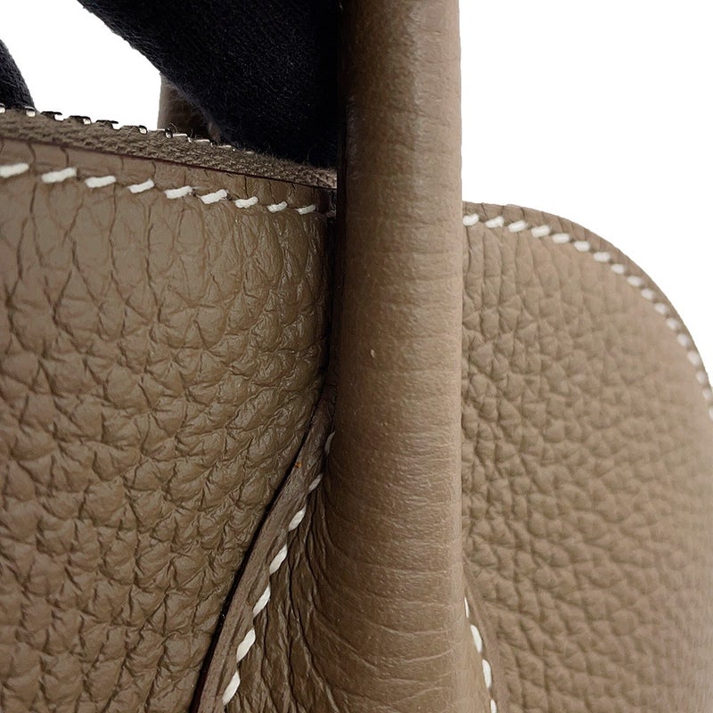 エルメス ハンドバッグ ボリード31 エトゥープ/シルバー金具 トリヨンクレマンス Y刻印 HERMES 2wayショルダーバッグ