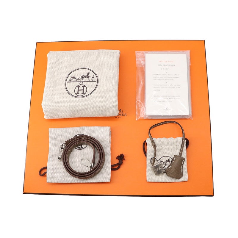 エルメス ハンドバッグ ボリード31 エトゥープ/シルバー金具 トリヨンクレマンス Y刻印 HERMES 2wayショルダーバッグ