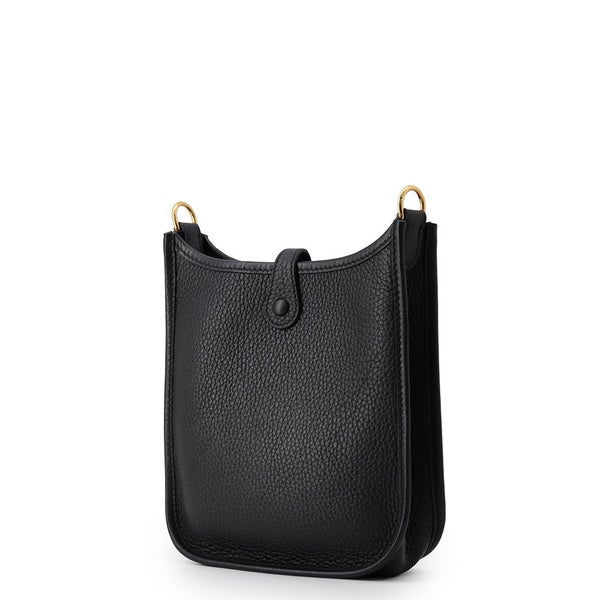 エルメス ショルダーバッグ エブリンTPM 85cm アマゾン ブラック/ゴールド金具 トリヨンレクマンス W刻印 HERMES Evelyne