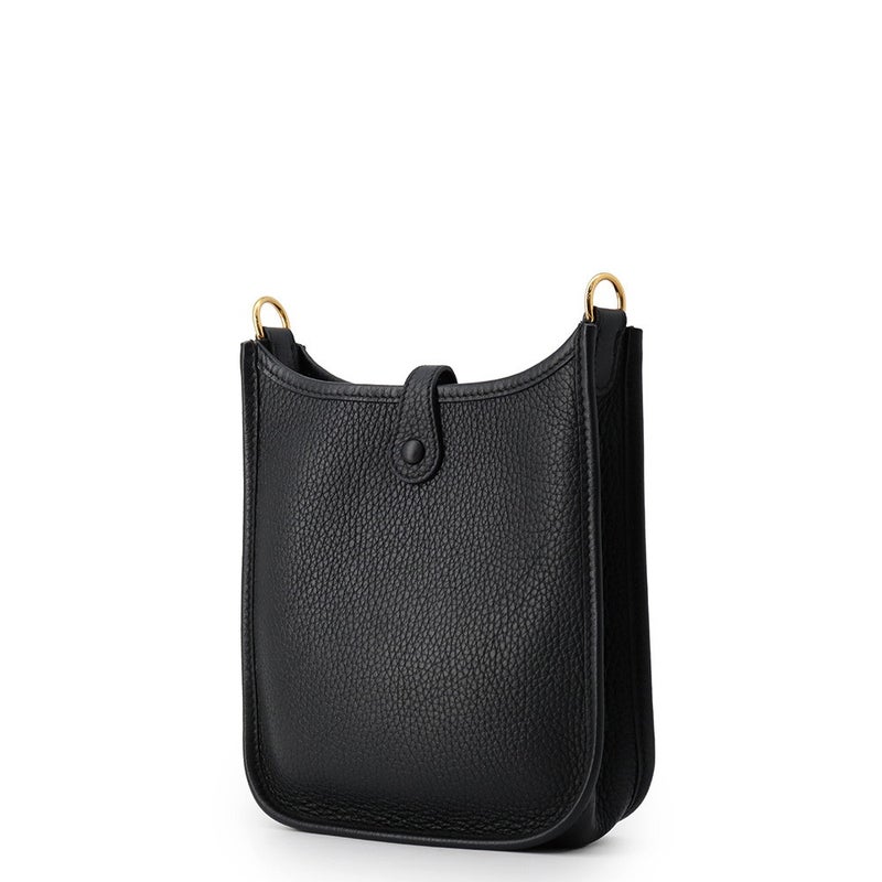 エルメス ショルダーバッグ エブリンTPM 85cm アマゾン ブラック/ゴールド金具 トリヨンレクマンス W刻印 HERMES Evelyne