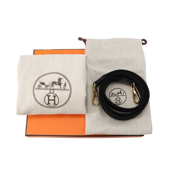 エルメス ショルダーバッグ エブリンTPM 85cm アマゾン ブラック/ゴールド金具 トリヨンレクマンス W刻印 HERMES Evelyne