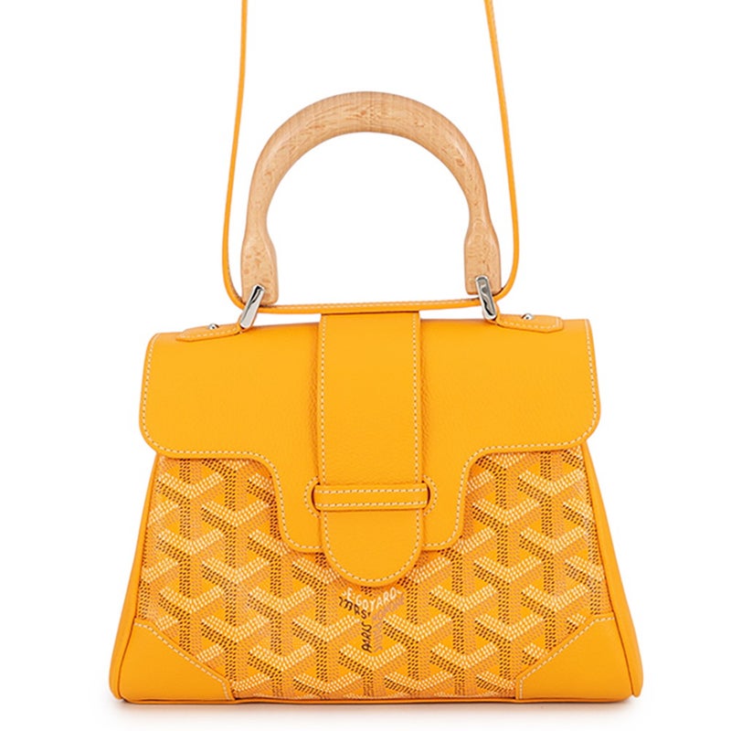 ゴヤール ハンドバッグ サイゴン ミニ ソフトバッグ PVC ウッド SAIGONMINTY08CL08P GOYARD 2way
