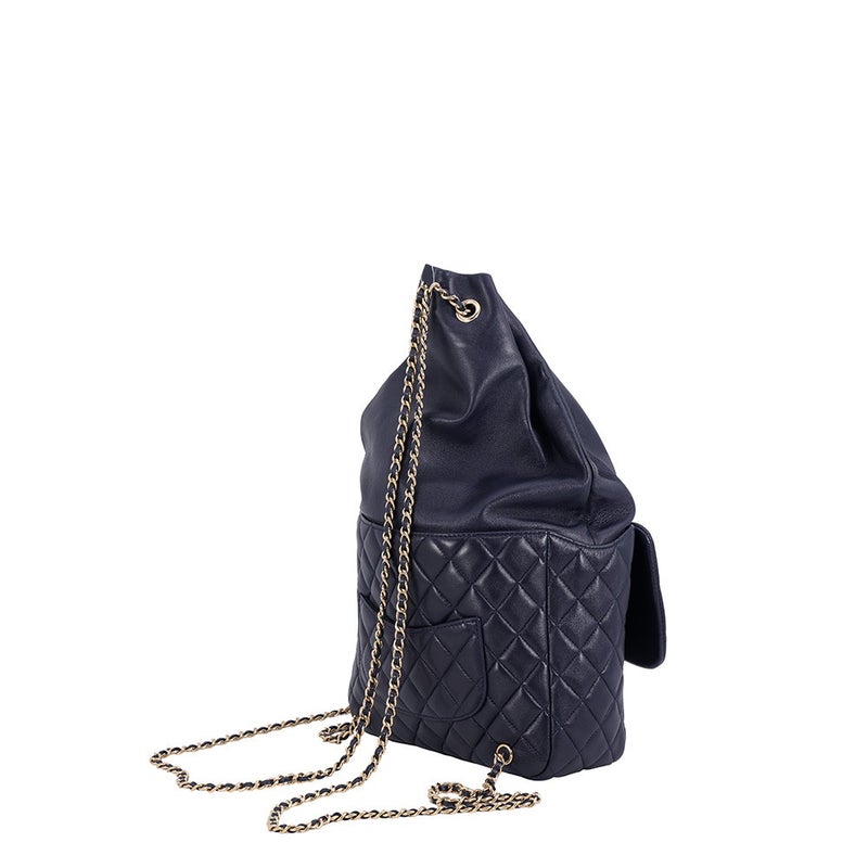 シャネル リュック マトラッセ ドローストリング ラムスキン A94417 CHANEL バックパック