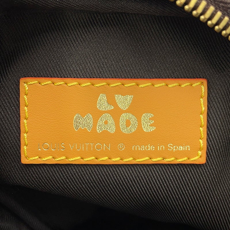 ルイヴィトン ショルダーバッグ モノグラム・ストライプ ダブル フォン ポーチ LV MADE NIGO M81005