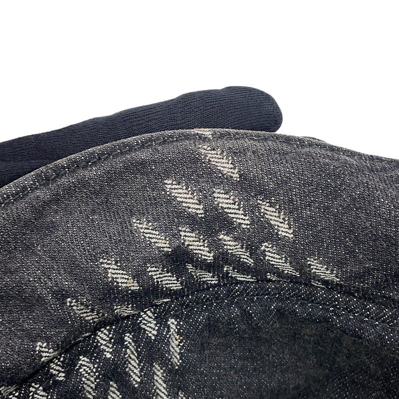 ルイヴィトン バケットハット ボネ デニム LV MADE サイズM MP3244 LOUIS VUITTON 帽子 黒 ブラック