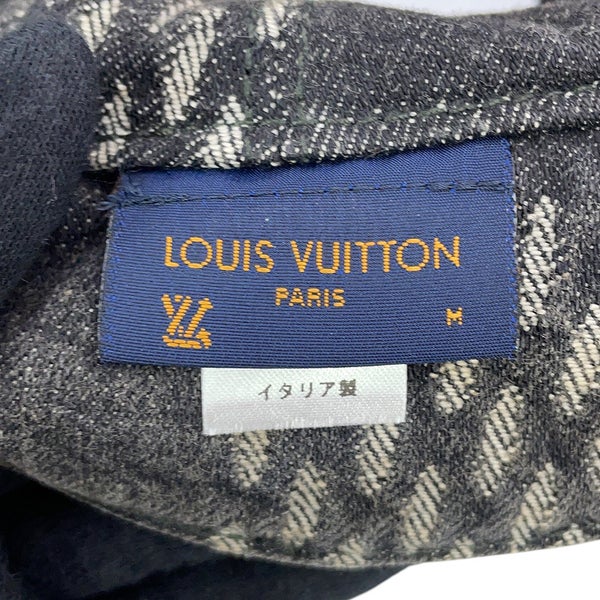 ルイヴィトン バケットハット ボネ デニム LV MADE サイズM MP3244 LOUIS VUITTON 帽子 黒 ブラック