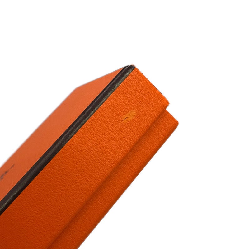 エルメス 二つ折り財布 ベアンコンパクト ブラック/シルバー金具 エプソン K刻印 HERMES 黒