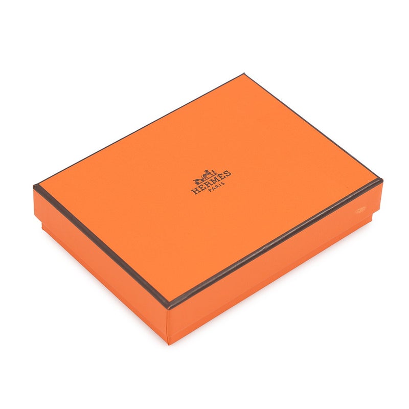 エルメス 二つ折り財布 ベアンコンパクト ブラック/シルバー金具 エプソン K刻印 HERMES 黒