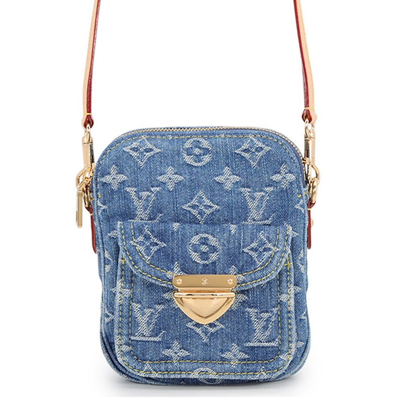 ルイヴィトン ショルダーバッグ モノグラム・デニム/LVリミックス ポシェット・フェアファックス M82948 LOUIS VUITTON