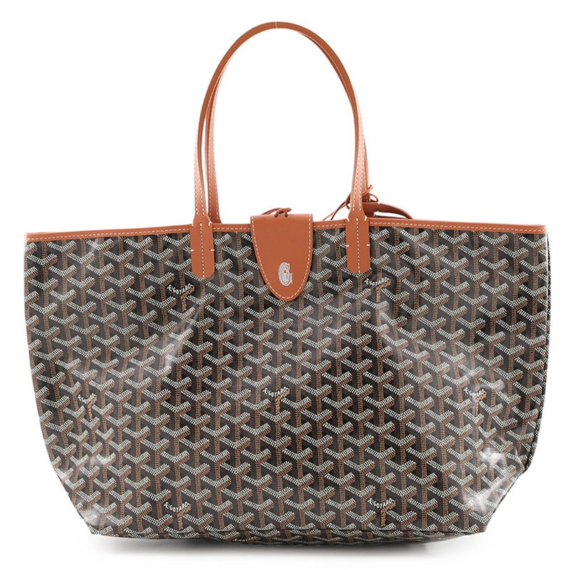 ゴヤール トートバッグ サンルイPM クリップ付き PVC/レザー STLCROPMLTY01CL03P GOYARD ポーチ付き 黒
